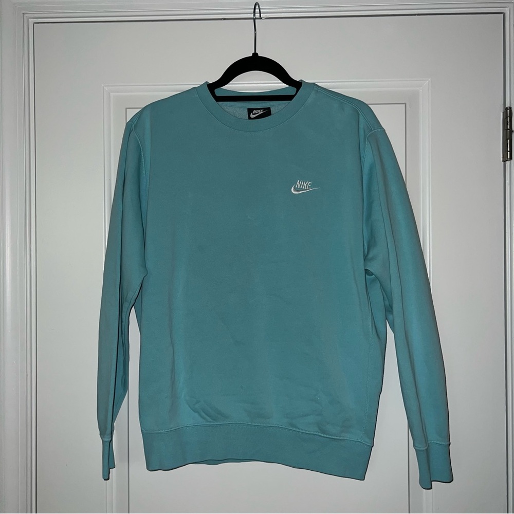 Nike Men's Teal Crewneck Sweater